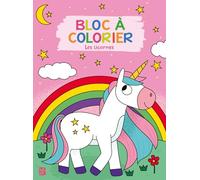 Bloc à colorier - Les licornes