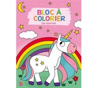 Bloc à colorier - Les licornes - Collectif - Le Ballon Eds - broché - Document jeunesse