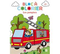 Bloc à colorier - Les pompiers - Collectif - Le Ballon Eds - broché - Document jeunesse