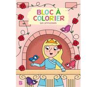 Bloc à colorier - Les princesses - Collectif - Le Ballon Eds - broché - Document jeunesse
