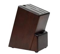 Bloc à couteaux Bloc de couteau en bois de noix, porte-couteau universel sans couteaux de ventilation de ventilation à comptoir Sécurité usage de cuisine Placer en Aération ( Color : Walnut wood )