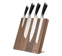 Bloc à couteaux magnétique - Bloc aimanté en bois - Range couteau cuisine vide