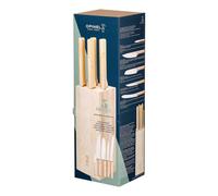 Bloc à couteaux Opinel PARALLELE BREAD bois de hêtre avec 5 couteaux de la gamme PARALLELE
