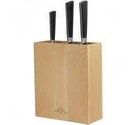 Bloc à couteaux rectangulaire en bois de Hêtre - 8 couteaux