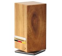 Bloc à couteaux rotatif à 360 degrés magnétique sans bois d'acacia - Porte-couteaux magnétique universel en bois non équipé - Bloc élégant en bois d'acacia - Bloc de support magnétique rotatif |