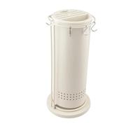Bloc à couteaux rotatif multifonction de grande capacité pour ustensiles de cuisine 19 x 19 x 39 cm - Blanc