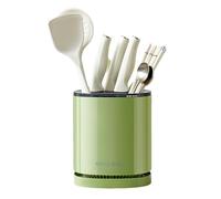 Bloc à couteaux rotatif - Porte-ustensiles de cuisine rotatif à 360° - Porte-couteaux rotatif pour comptoir de cuisine - Support de bloc à couteaux multifonction - Porte-couteaux de cuisine avec bac