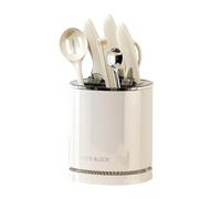 Bloc à couteaux rotatif - Porte-ustensiles de cuisine rotatif à 360° - Porte-couteaux rotatif pour comptoir de cuisine - Support de bloc à couteaux multifonction - Porte-couteaux de cuisine avec bac