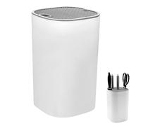 Bloc à Couteaux Sans Couteau, Porte Couteaux de Cuisine, Détachable Support de Couteau Carré, avec Fentes et Design D'écoulement, Bloc de Rangement de Ciseaux, pour les Cuisine, Blanc