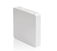 Bloc à couteaux universel avec 4 emplacements, support mural blanc, support de rangement pour couteaux de cuisine, bloc de couteaux autocollant, amovible pour un nettoyage facile (blanc)