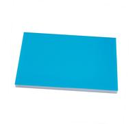 Bloc à découper à tampon coloré, matériau écologique, rectangulaire, utilisable des deux côtés, pour tampons DIY, polices et motifs,Bleu-Blanc