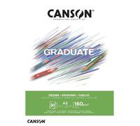 Bloc à dessin - CANSON - Graduate Dessin - 30 feuilles - Format A3 - Papier résistant
