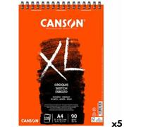 Bloc à dessin Canson XL Esboso Blanc naturel A4 20 feuilles 90 g/m² 5 pièces