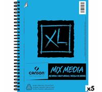 Bloc à dessin Canson XL Mix Media Blanc A4 Papier 5 Unités 30 Volets 300 g/m²