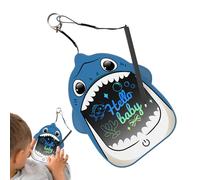 Bloc à dessin de requin - Tableau d'écriture LCD de dessin animé - Tablette d'écriture éducative pour de 3 à 5 ans