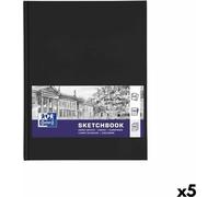 Bloc à dessin Oxford noir A4 96 feuilles (5 pièces)