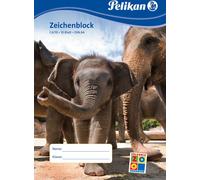 PELIKAN - BLOC DE DESSIN C 3/20, A3, 100 G/M2, 20 FEUILLES BLANCHI SANS CHLORE, PERFORE (224840/C3-20)