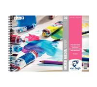 Bloc à dessin spirale pour différents médiums 30 feuilles A4 300g Van Gogh