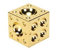 Bloc à Emboutir en Acier, Bloc Doming Bijoux, 38x38x38mm, Surface Brillante - Durable et Robuste, Outil de Façonnage Polyvalent pour Métaux Doux et Précieux