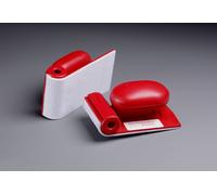 Bloc à main 3M avec distributeur de rouleau intégré, rouge, 63 mm x 120 mm x6 morceau