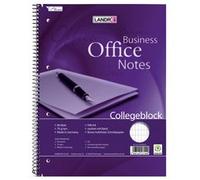 Bloc à spirale 'Business Office Notes', A4, carrelé,