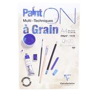 Bloc A4 Paint On A Grain 20 Feuilles - 250g - 21 X 29,7 Cm - Clairefontaine