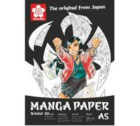 Bloc - A5 - Manga - Dessin - 20 feuilles - 250g - Grain lisse - Sakura