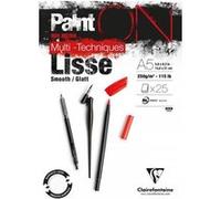 Bloc A5 Paint On Surface Lisse - 25 Feuilles - 250g - Clairefontaine