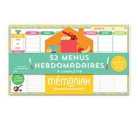 Bloc aimanté de 52 menus hebdomadaires à compléter Mémoniak