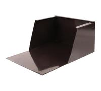 Bloc Anti-éclaboussures Métallique pour Tuyau de Gouttière Extérieure | Alliage D’aluminium Couleur Café, Aide au Drainage, Protège Sols et Murs de Fondation, Patios, Allées et Villas