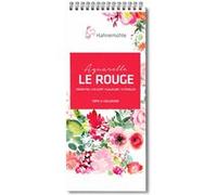 Bloc - Aquarelle - 11,4x24cm - Spirales - 20 feuilles - 325g - Grain fin - Le Rouge - Hahnemühle