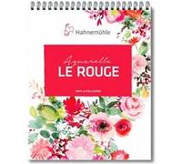 Bloc - Aquarelle - 12x17cm - Spirales - 20 feuilles - 325g - Grain fin - Le Rouge - Hahnemühle