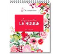 Bloc - Aquarelle - 17x24cm - Spirales - 20 feuilles - 325g - Grain fin - Le Rouge - Hahnemühle
