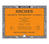 Bloc - Aquarelle - 23x31cm - Grain torchon - 20 feuilles - 300g - Arches