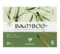 Bloc - Aquarelle - 30x40cm - 20 Feuilles - Clairefontaine - Bamboo