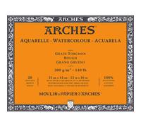 Bloc - Aquarelle - 31x41cm - Grain torchon - 20 feuilles - 300g - Arches