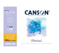 Bloc - Aquarelle - 36x48 cm - Grain fin - 12 Feuilles - 300g - Montval - Canson