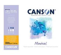Canson-Infinity Bloc Aquarelle Montval 36 x 48 cm - Grain fin - 300 g - 12 feuilles - Blanc G