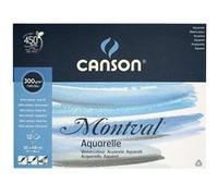 Bloc - Aquarelle - 36x48 cm - Grain fin - 12 Feuilles - 300g - Montval - Canson Blanc G