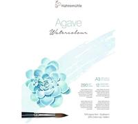 Bloc aquarelle A3 - HAHNEMÜHLE - Agave Fibre - 12 feuilles - 290 g/m² - Papier blanc naturel - Surface NOT