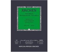 Arches Bloc Aquarelle A4 21×29,7 cm – Grain fin 300 g/m² – 12 feuilles