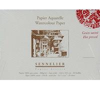 Bloc aquarelle collé 4 côtés 20 feuilles 26 x 36 cm 300 g/m² grain satiné