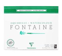 Bloc Aquarelle Fontaine Grain Torchon - 24X30Cm - 300G - Clairefontaine