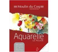 Bloc aquarelle LE ROUGE collé 100 feuilles 24 x 32 cm G