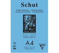 Bloc aquarelle Schut Clairefontaine papier petit grain blanc A4 40 feuilles