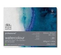Bloc aquarelle Winsor et Newton 22,9 x 30,5 cm 300g grain torchon 20 feuilles