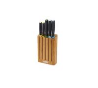 Bloc bambou de 5 couteaux Elevate ™ - Joseph Joseph - Marron - Inox naturellement G