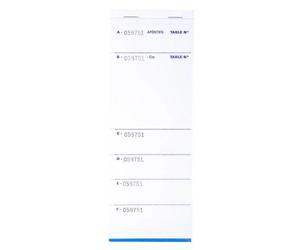 Bloc Brasserie 50 feuillets autocopiants numérotés en dupli - Format 9 ,6x26 cm