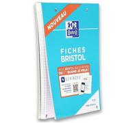 Bloc bristol 2.0 OXFORD perfore 148x210 30fiches 210g quadrille 5mm
