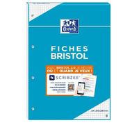 Bloc Bristol 2.0 Oxford Perfore A4 30 Fiches 210g Quadrille 5mm Ouch